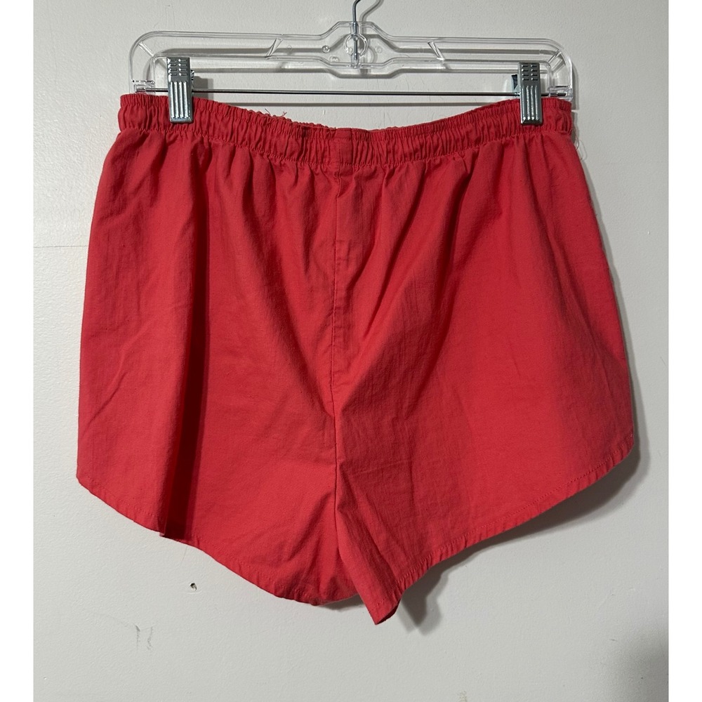 Straits Shorts Women Red Cotton Vintage Side Snap Dolphin Hem Fiji Retro